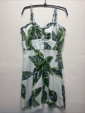 Zane Green and Lavender Floral Smocked Tank